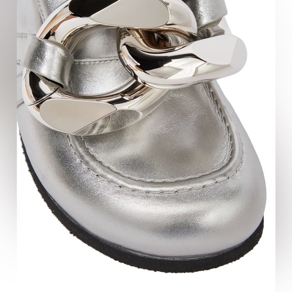 JW ANDERSON Silver Chain Mules - Picture 4 of 13